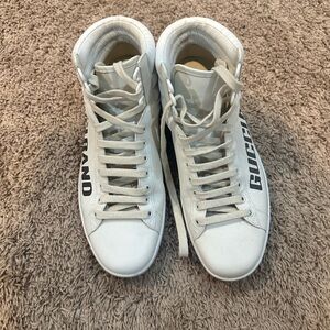 Gucci GUCCI BAND Calfskin Ace High Top Sneakers